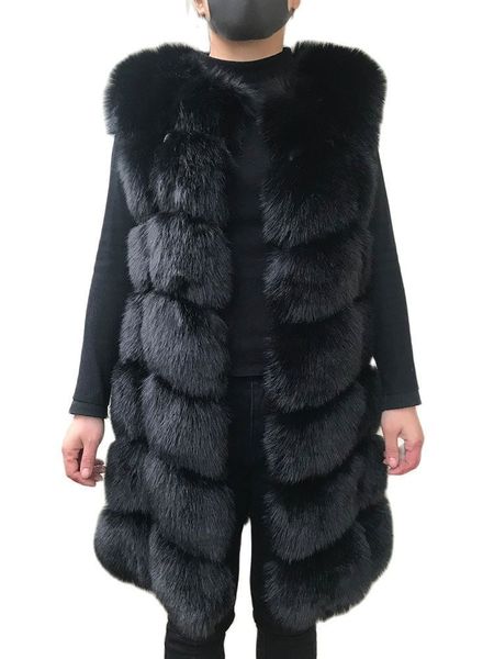 women's fur faux hjqjljls 80 cm vest winter women thick warm sleeveless coat female fluffy artificial jacket 221122, Black
women's fur faux hjqjljls 80 cm vest winter women thick warm sleeveless coat female fluffy artificial jacket 221122, Black