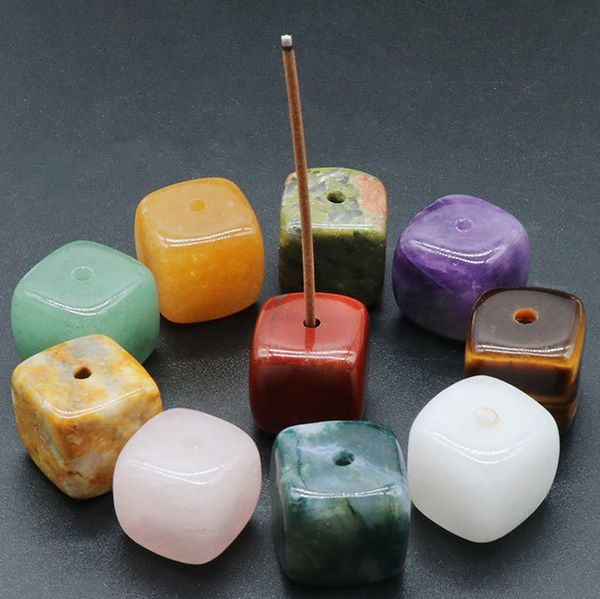 square natural healing stone gemstones incense stick base holder fragrant plug amethyst clear quartz tray, Black
square natural healing stone gemstones incense stick base holder fragrant plug amethyst clear quartz tray, Black
