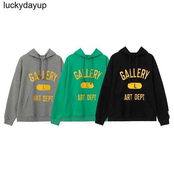 men's hoodies designer sweatshirts galery dept chest yellow letters printed loose men's women's fashion hoodie, Black
men's hoodies designer sweatshirts galery dept chest yellow letters printed loose men's women's fashion hoodie, Black