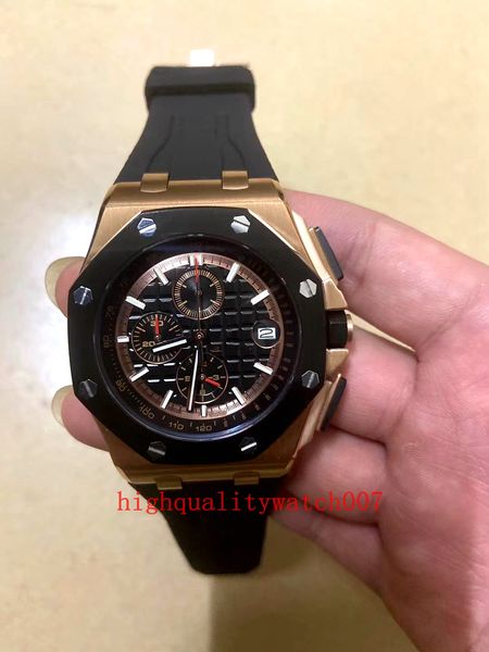 classic series luxury men's wristwatches 42mm black dial 26420 vk quartz chronograph working 18k rose gold rubber strap bands excellent, Slivery;brown
classic series luxury men's wristwatches 42mm black dial 26420 vk quartz chronograph working 18k rose gold rubber strap bands excellent, Slivery;brown