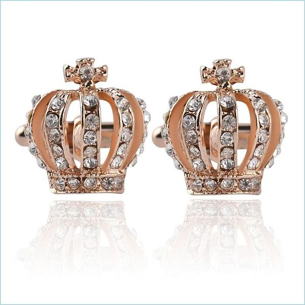 cuff links crystal gold crown cuff links mens diamond cufflinks button for formal business shirt suit fashion jewelry drop delivery dhpli, Silver
cuff links crystal gold crown cuff links mens diamond cufflinks button for formal business shirt suit fashion jewelry drop delivery dhpli, Silver