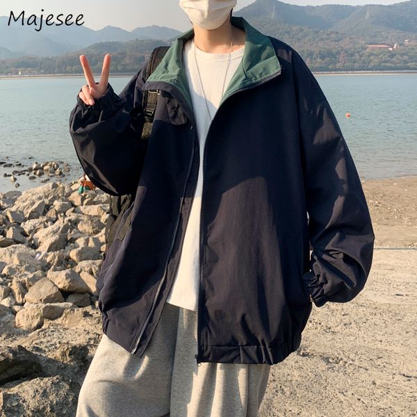 men's leather faux bomber jackets men streetwear handsome outwear spring turn down collar simple korean style trendy solid fashion basi, Black
men's leather faux bomber jackets men streetwear handsome outwear spring turn down collar simple korean style trendy solid fashion basi, Black