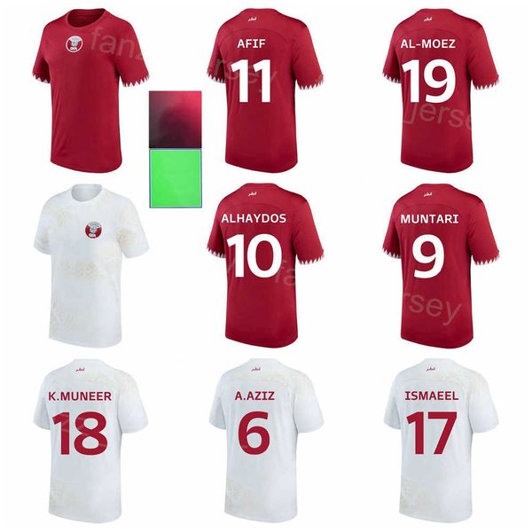 national team qatar 16 khoukhi soccer jerseys 22-23 world cup 14 ahmed 15 al-rawi 11 afif 12 boudiaf hassan hatem al-sheeb ali al-haydos waa, Black;yellow
national team qatar 16 khoukhi soccer jerseys 22-23 world cup 14 ahmed 15 al-rawi 11 afif 12 boudiaf hassan hatem al-sheeb ali al-haydos waa, Black;yellow