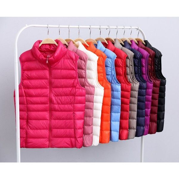 women's vests lightweight down vest short stand collar slim jacket autumn winter sleeveless down coat casual female waistcoat 221123, Black;white
women's vests lightweight down vest short stand collar slim jacket autumn winter sleeveless down coat casual female waistcoat 221123, Black;white