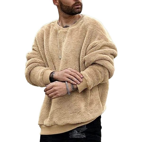 men's hoodies sweatshirts autumn men casual lamb plush thick pocket harajuku sweatshirt o neck arajuku basic pullover vintage clothes 2, Black
men's hoodies sweatshirts autumn men casual lamb plush thick pocket harajuku sweatshirt o neck arajuku basic pullover vintage clothes 2, Black