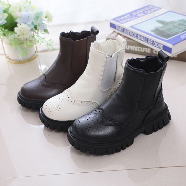 boots children chelsea fretwork british style kids short warm winter zipper fashion elegant platform boys girls flat shoes 221123, Black;grey
boots children chelsea fretwork british style kids short warm winter zipper fashion elegant platform boys girls flat shoes 221123, Black;grey