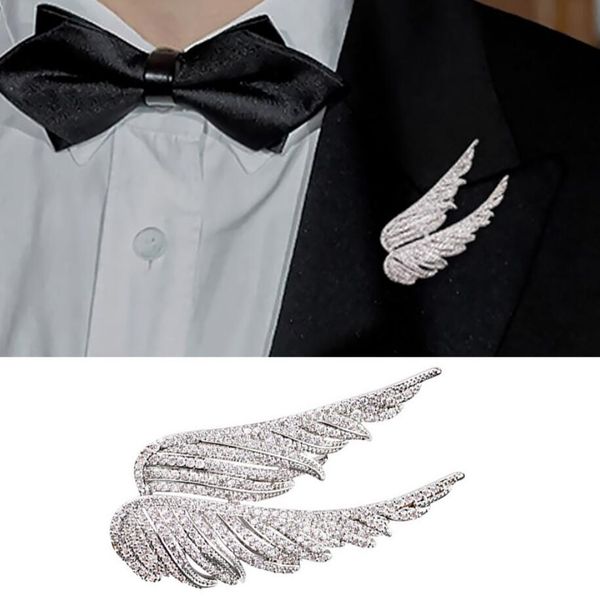 women rhinestone angel wings brooches pin glitter feather collar pin luxury brooch corsage new fashion clothes decor, Gray
women rhinestone angel wings brooches pin glitter feather collar pin luxury brooch corsage new fashion clothes decor, Gray