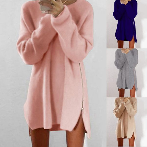 women's sweaters furry dress o-neck long sleeve sideway zip loose short knitted sweater autumn oversized women pullovers pull femme 221, White;black
women's sweaters furry dress o-neck long sleeve sideway zip loose short knitted sweater autumn oversized women pullovers pull femme 221, White;black