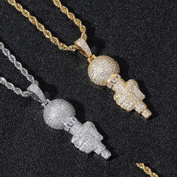 other jewelry sets 18k gold microphone necklace copper cubic zirconia hip hop necklaces 60cm golden chains boys rap jewelry set for dhfpo, Silver
other jewelry sets 18k gold microphone necklace copper cubic zirconia hip hop necklaces 60cm golden chains boys rap jewelry set for dhfpo, Silver