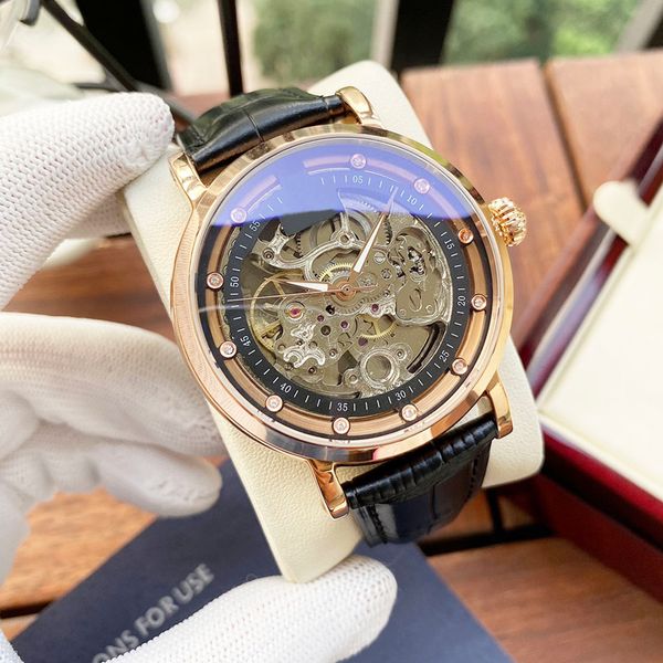 skeleton watch men watch 42mm automatic mechanical wristwatches leather business wristwatch montre de luxe, Slivery;brown
skeleton watch men watch 42mm automatic mechanical wristwatches leather business wristwatch montre de luxe, Slivery;brown