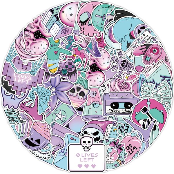 wholesale 50pcs gothic graffiti stickers skate accessories vinyl waterproof sticker for skateboard lapluggage phone case decals party decor
wholesale 50pcs gothic graffiti stickers skate accessories vinyl waterproof sticker for skateboard lapluggage phone case decals party decor