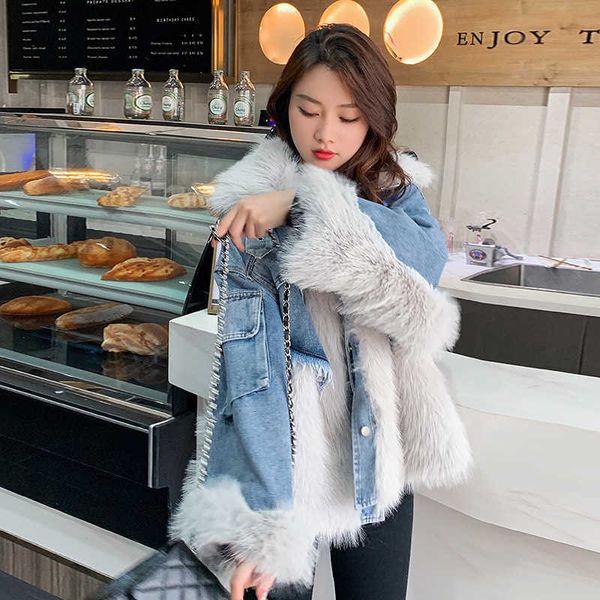 women's wool blends 2022 winter new denim fur splice wool coat cotton cloth style overcomes women's net red, Black
women's wool blends 2022 winter new denim fur splice wool coat cotton cloth style overcomes women's net red, Black