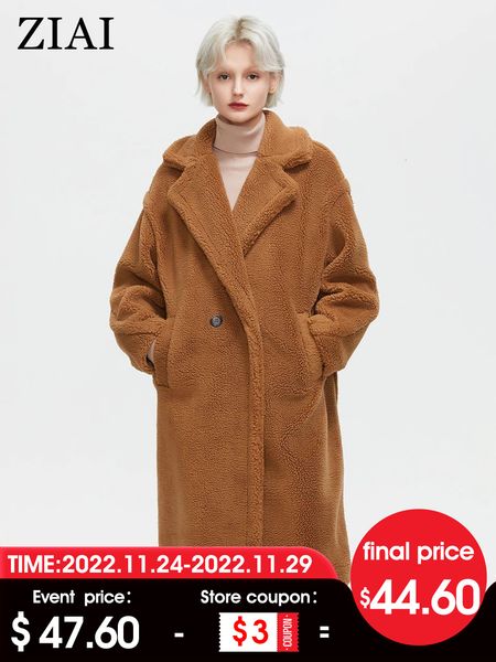 women's fur faux ziai teddy jacket winter plush coat female outwear oversize fashion autumn quilted parka women ry zndn14 221123, Black
women's fur faux ziai teddy jacket winter plush coat female outwear oversize fashion autumn quilted parka women ry zndn14 221123, Black
