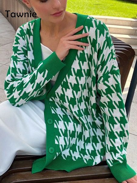 women's knits tees tawnie y2k houndstooth knitted oversized cardigan sweater autumn winter vintage jumper casual women coats 221123, White
women's knits tees tawnie y2k houndstooth knitted oversized cardigan sweater autumn winter vintage jumper casual women coats 221123, White