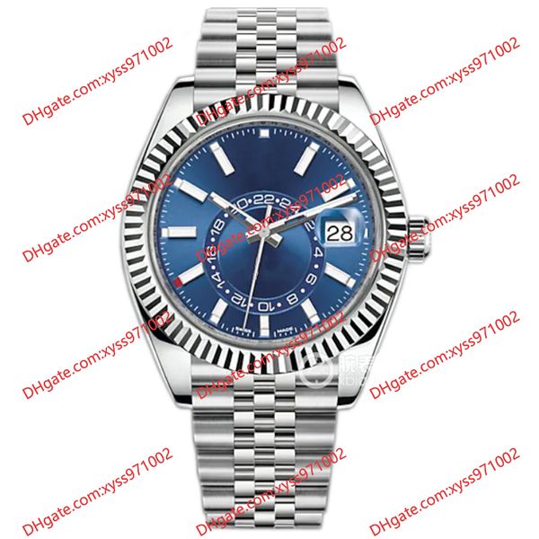 highquality men's watch 2813 automatic mechanical watch 326934 42mm blue dial sapphire glass stainless steel wristwatch sky residener b, Slivery;brown
highquality men's watch 2813 automatic mechanical watch 326934 42mm blue dial sapphire glass stainless steel wristwatch sky residener b, Slivery;brown