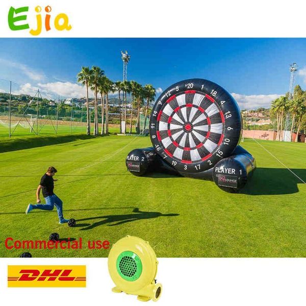 Image of Outdoor Games 2/3/4m Inflatable Bouncers Soccer Dart Board PVC Shoot Ball Boards Sport Game Fun