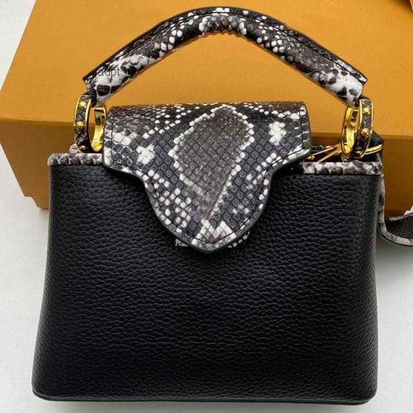 medium handbag capucines purse tote women shoulder python pattern genuine leather removable strap with l letter lady wallet n95509
medium handbag capucines purse tote women shoulder python pattern genuine leather removable strap with l letter lady wallet n95509