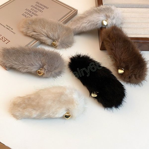autumn winter hairpins faux fur hair clip with heart-shaped pendant solid color hairpin side clips fashion hair accessories, Golden;silver
autumn winter hairpins faux fur hair clip with heart-shaped pendant solid color hairpin side clips fashion hair accessories, Golden;silver