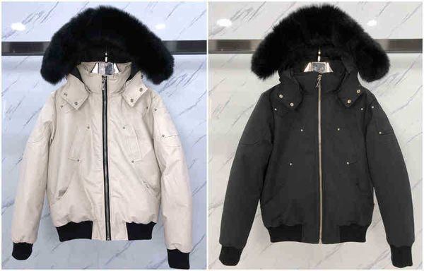 down jacket men's fur collar parka winter waterproof white duck coat cloak fashion men and women couples moose casual version to keep w, Black
down jacket men's fur collar parka winter waterproof white duck coat cloak fashion men and women couples moose casual version to keep w, Black