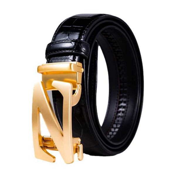 mens casual letters smooth buckle luxury belt 3.5 cm alligator leather automatic buckle designer jeans belt, Black;brown
mens casual letters smooth buckle luxury belt 3.5 cm alligator leather automatic buckle designer jeans belt, Black;brown