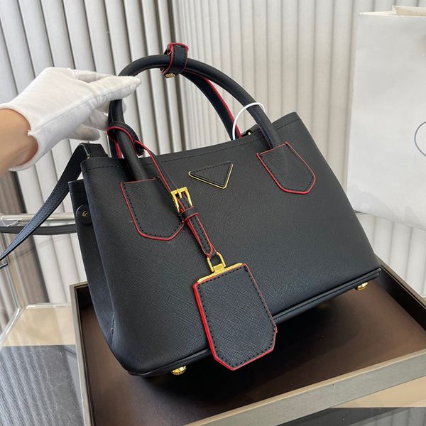 designer women double saffiano shopping tote bag italy milano luxury brand p classic red lining leather shoulder bags lady black killer cros
designer women double saffiano shopping tote bag italy milano luxury brand p classic red lining leather shoulder bags lady black killer cros