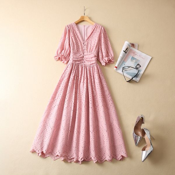 casual dresses european and american women's wear for winter 2022 five-quarter sleeve v-neck hollow embroidery fashion pink dress xxl, Black;gray
casual dresses european and american women's wear for winter 2022 five-quarter sleeve v-neck hollow embroidery fashion pink dress xxl, Black;gray