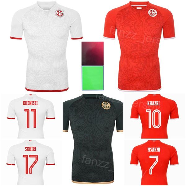 national team tunisia 25 slimane soccer jerseys 16 dahmen 24 abdi 3 talbi 6 bronn 9 jebali laidouni meriah skhiri drager msakni football shi, Black;yellow
national team tunisia 25 slimane soccer jerseys 16 dahmen 24 abdi 3 talbi 6 bronn 9 jebali laidouni meriah skhiri drager msakni football shi, Black;yellow