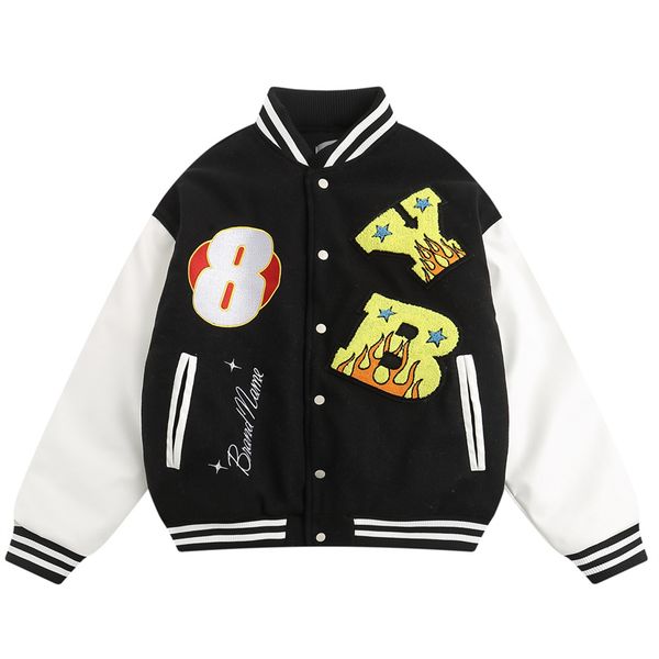 winter baseball coat letter embroidery jackets men vintage thermal heavy, Black;brown
winter baseball coat letter embroidery jackets men vintage thermal heavy, Black;brown