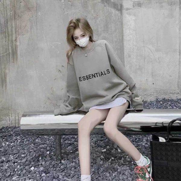men's hoodie essentials double line fog plush couple's sweater ess high street american loose fashion brand cover xie xinxin, Black
men's hoodie essentials double line fog plush couple's sweater ess high street american loose fashion brand cover xie xinxin, Black