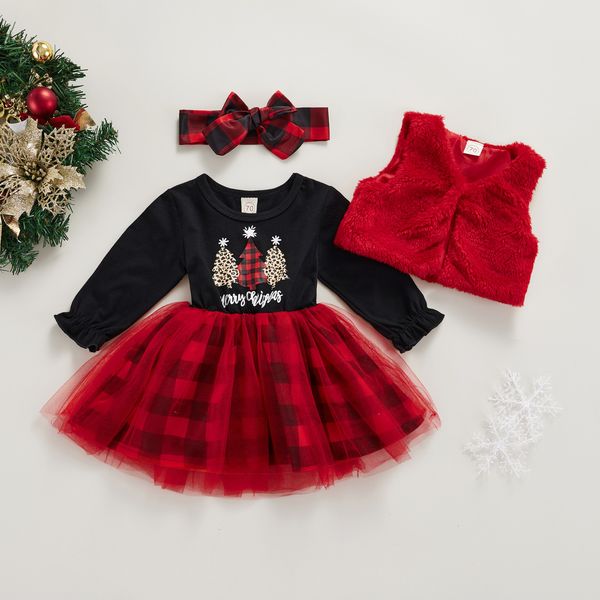 clothing sets born baby girls clothes fashion christmas dress plush vest headband 3pcs autumn winter toddler infant outfits 221122, White
clothing sets born baby girls clothes fashion christmas dress plush vest headband 3pcs autumn winter toddler infant outfits 221122, White