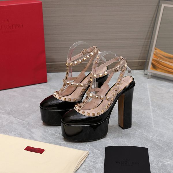 new explosion women's shoe platform waterproof sandals luxury designer shoes platforms paris fashion week rivet high heels sandal italy, Black
new explosion women's shoe platform waterproof sandals luxury designer shoes platforms paris fashion week rivet high heels sandal italy, Black