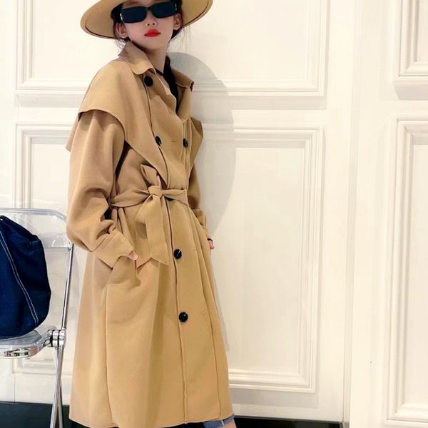 coat girls outerwear winter long loose kid blends khaki casual soft teens warm overcoat 12 13 14 years children s clothing 221122, Blue;gray
coat girls outerwear winter long loose kid blends khaki casual soft teens warm overcoat 12 13 14 years children s clothing 221122, Blue;gray