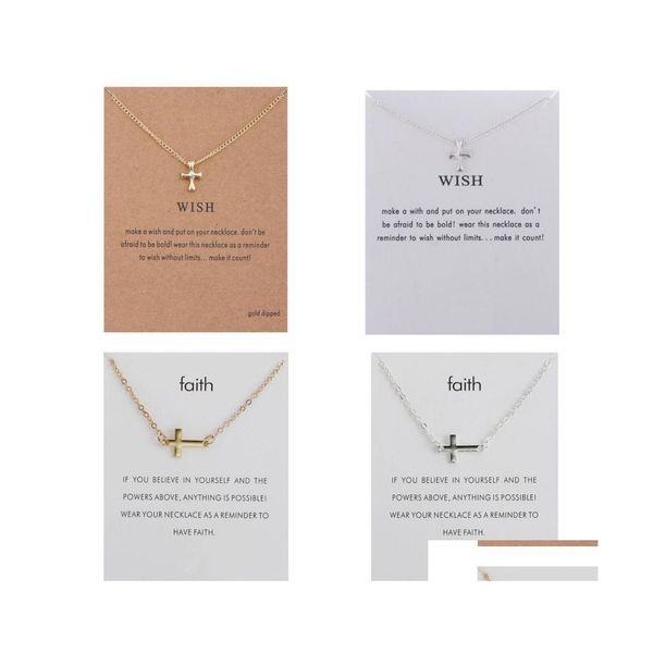 pendant necklaces wish cross necklace with card faith sideways necklaces god lords prayer religious jewelry gift drop delivery pendan dhn5n, Silver
pendant necklaces wish cross necklace with card faith sideways necklaces god lords prayer religious jewelry gift drop delivery pendan dhn5n, Silver