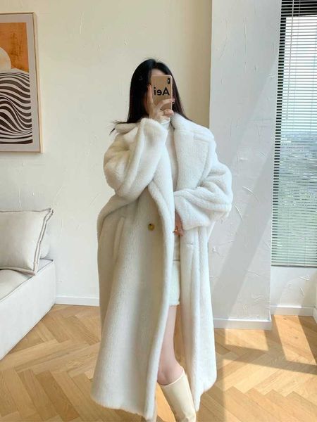 women's wool blends 2022 winter new style m family white teddy bear coat women's medium long teddy alpaca hair outline fur coat wo, Black
women's wool blends 2022 winter new style m family white teddy bear coat women's medium long teddy alpaca hair outline fur coat wo, Black