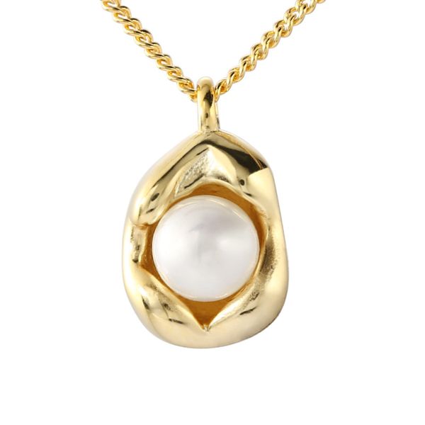 925 sterling silver irregular inlay pearl pendant necklace for women wedding party gifts 2 colors for u choose
925 sterling silver irregular inlay pearl pendant necklace for women wedding party gifts 2 colors for u choose