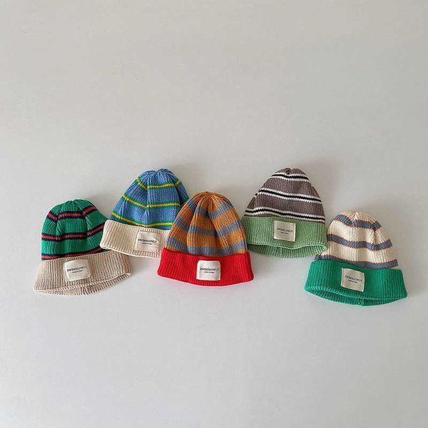 caps hats fashion striped kids knit hat boys beanie girls bonnet with label korean style winter autumn infant baby accessories l221028, Yellow
caps hats fashion striped kids knit hat boys beanie girls bonnet with label korean style winter autumn infant baby accessories l221028, Yellow