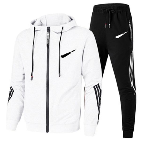 designer mens brand tracksuit men zipper hoodie & sports pants 2 piece set casual gym fitness jogging sportswear suits autumn winter, Gray
designer mens brand tracksuit men zipper hoodie & sports pants 2 piece set casual gym fitness jogging sportswear suits autumn winter, Gray