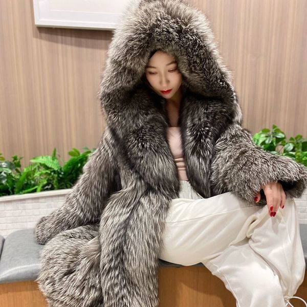 women's fur faux fur coat imitation windbreaker hood long jacket young winter warm casual 221122, Black
women's fur faux fur coat imitation windbreaker hood long jacket young winter warm casual 221122, Black