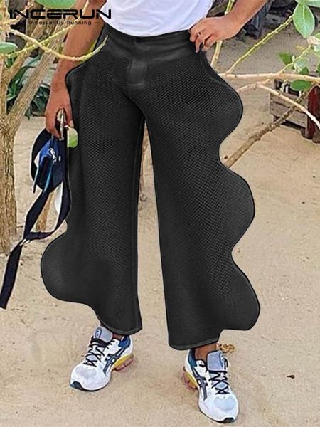 men s pants fashion solid color streetwear button personality joggers irregular trousers casual pantalones hombre incerun 221123, Black
men s pants fashion solid color streetwear button personality joggers irregular trousers casual pantalones hombre incerun 221123, Black