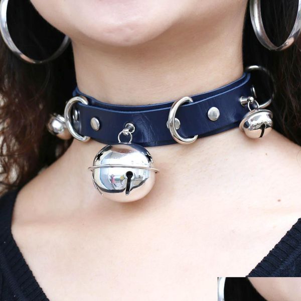chokers gothic bell pin buckle adjustable chokers necklace women nightclub leather collar necklaces fashion jewelry drop delivery pen dhtef, Golden;silver
chokers gothic bell pin buckle adjustable chokers necklace women nightclub leather collar necklaces fashion jewelry drop delivery pen dhtef, Golden;silver