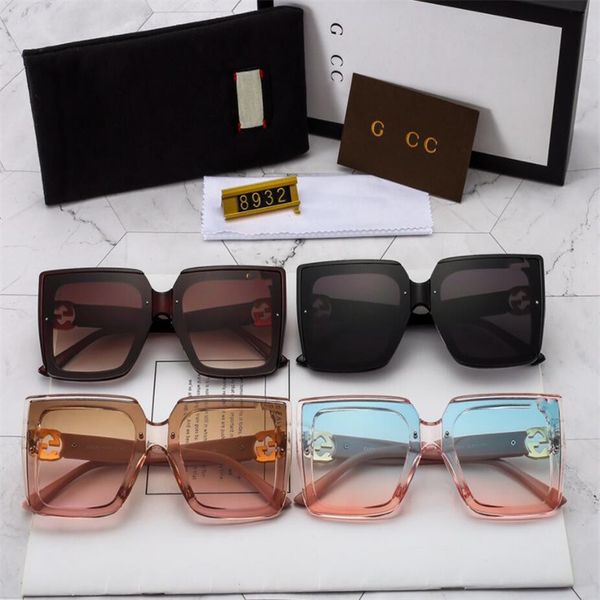 2022 women's sunglasses fashion european and american large square sunglasses, White;black
2022 women's sunglasses fashion european and american large square sunglasses, White;black