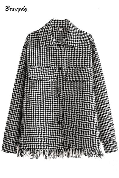 two piece dress plaid shirts jackets women's houndstooth coats loose long sleeves blouses mujer blusas female coat streetwear vintage 2, White
two piece dress plaid shirts jackets women's houndstooth coats loose long sleeves blouses mujer blusas female coat streetwear vintage 2, White