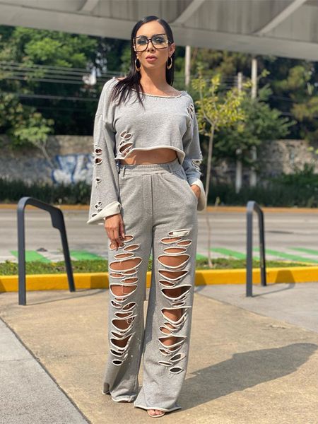 women's two piece pants holes hollow out tracksuit women two piece pants sets autumn clothing full sleeve crop long pants suit casual 2, White
women's two piece pants holes hollow out tracksuit women two piece pants sets autumn clothing full sleeve crop long pants suit casual 2, White