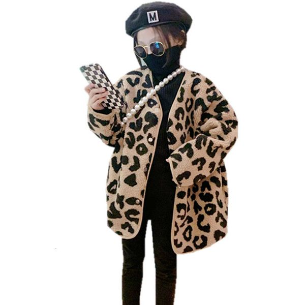 coat young girls fashion v neck leopard print cardigan autumn winter woolen fur jackets children streetwear outerwear korean clothing 221122, Blue;gray
coat young girls fashion v neck leopard print cardigan autumn winter woolen fur jackets children streetwear outerwear korean clothing 221122, Blue;gray