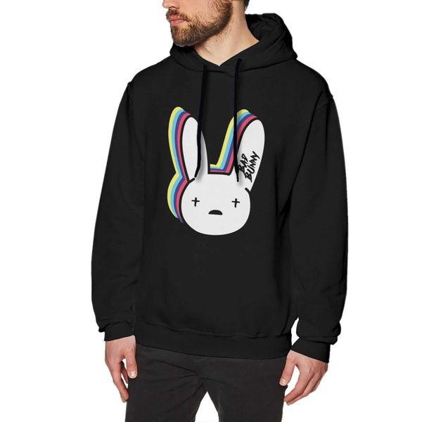 men's hoodies sweatshirts bad bunny men hoodie casual cotton comfortable hooded pullover long sleeve streetwear classic design novelty, Black
men's hoodies sweatshirts bad bunny men hoodie casual cotton comfortable hooded pullover long sleeve streetwear classic design novelty, Black