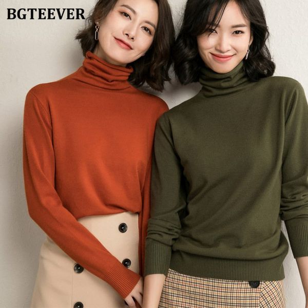 women's sweaters bgteever chic turtleneck knitted female pullovers elegant full sleeve slim sweater autumn winter knitwear 221123, White;black
women's sweaters bgteever chic turtleneck knitted female pullovers elegant full sleeve slim sweater autumn winter knitwear 221123, White;black
