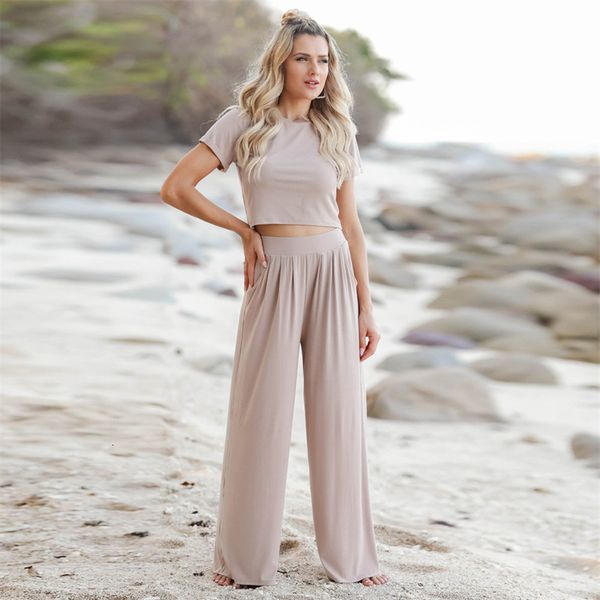 women's two piece pants 2 piece set tracksuit for women summer clothes short sleeve crop tshirt wide leg pants suit casual women's, White
women's two piece pants 2 piece set tracksuit for women summer clothes short sleeve crop tshirt wide leg pants suit casual women's, White