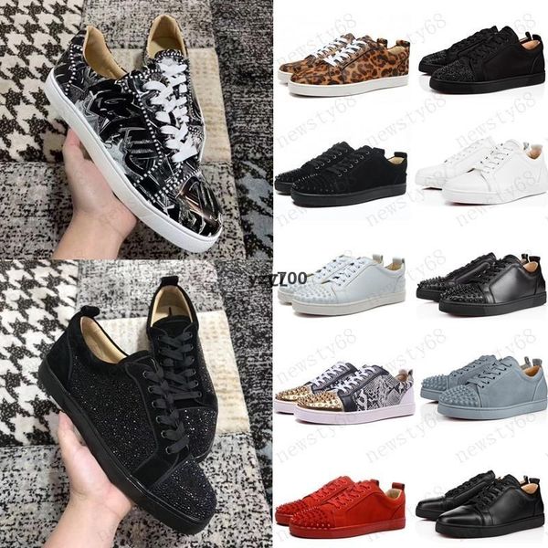 red-bottoms christians 2021 mens shoes spike suede leather men women flat fashion casual shoes party lovers sneakers 36-47 with box cjn, Black
red-bottoms christians 2021 mens shoes spike suede leather men women flat fashion casual shoes party lovers sneakers 36-47 with box cjn, Black