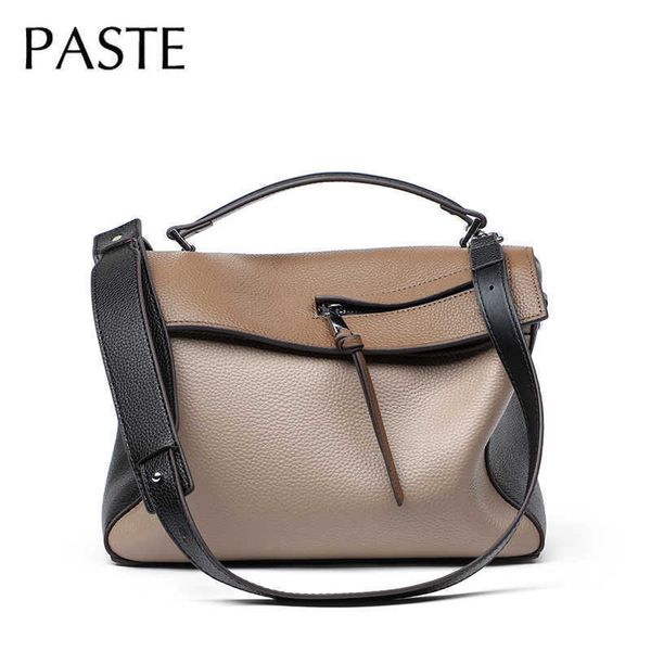 shoulder bags famous brand design women's handbag big 100% head layer cowhide female panelled retro soft tote 221024
shoulder bags famous brand design women's handbag big 100% head layer cowhide female panelled retro soft tote 221024