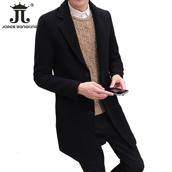 men's wool blends winter woolen coat leisure long sections coats s pure color casual fashion jackets / overcoat 221123, Black
men's wool blends winter woolen coat leisure long sections coats s pure color casual fashion jackets / overcoat 221123, Black